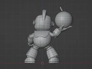 Bombman - Megaman 3D Model