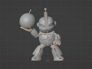 Bombman - Megaman 3D Model