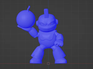 Bombman - Megaman 3D Model