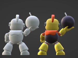 Bombman - Megaman 3D Model