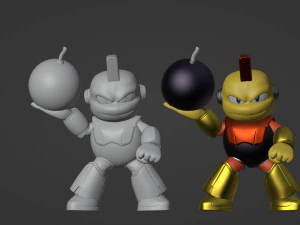 Bombman - Megaman 3D Model