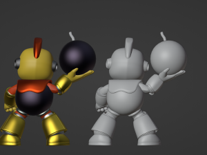 Bombman - Megaman Modelo 3D