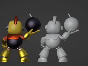 Bombman - Megaman 3D Model