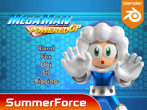 Iceman - Megaman 3D Model