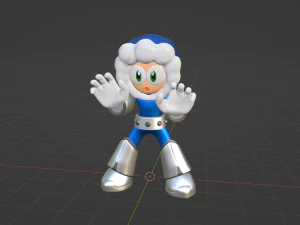 Iceman - Megaman 3D Model