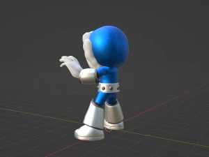 Iceman - Megaman 3D Model