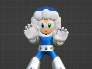 Iceman - Megaman 3Dモデル