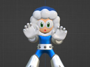 Iceman - Megaman 3D Model