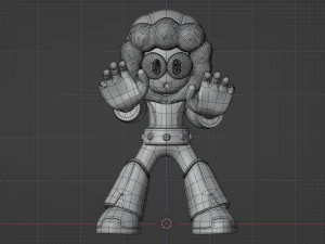 Iceman - Megaman 3D Model