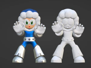 Iceman - Megaman 3D Model