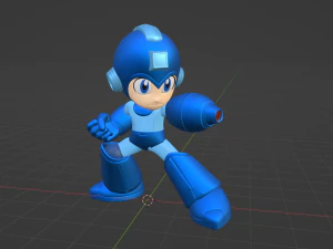 Megaman - Megaman Powered up 3D Model