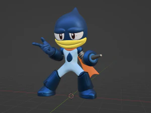 Oilman - Megaman Powered up 3D Model