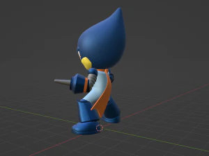 Oilman - Megaman Powered up 3D Model