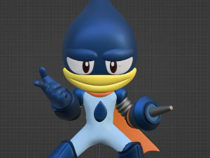 Oilman - Megaman Powered up 3D Model
