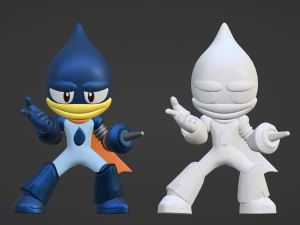 Oilman - Megaman Powered up 3D Model