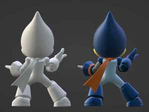 Oilman - Megaman Powered up 3D Model
