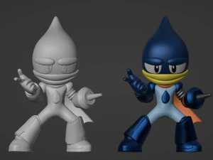 Oilman - Megaman Powered up 3D Model
