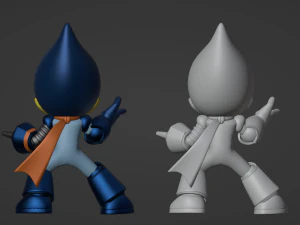 Oilman - Megaman Powered up 3D Model