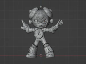 Timeman - Megaman Powered up 3D Model