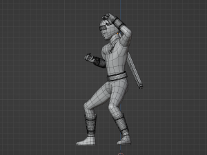 Red Aquitian Ranger - Mighty Morphin Alien Rangers Modello 3D