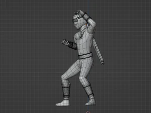 Red Aquitian Ranger - Mighty Morphin Alien Rangers 3D Model