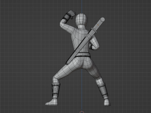 Red Aquitian Ranger - Mighty Morphin Alien Rangers Modello 3D