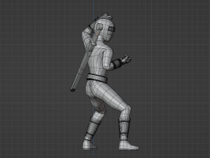 Red Aquitian Ranger - Mighty Morphin Alien Rangers Modello 3D