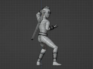 Red Aquitian Ranger - Mighty Morphin Alien Rangers 3D Model