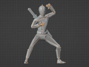 Red Aquitian Ranger - Mighty Morphin Alien Rangers 3D Model