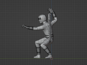 Blue Aquitian Ranger - Mighty Morphin Alien Rangers Model 3D
