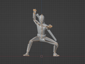 Blue Aquitian Ranger - Mighty Morphin Alien Rangers Model 3D