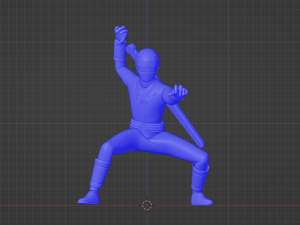 Blue Aquitian Ranger - Mighty Morphin Alien Rangers Model 3D