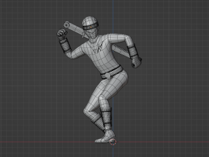 Yellow Aquitian Ranger - Mighty Morphin Alien Rangers 3D-Modell