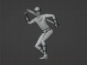 Yellow Aquitian Ranger - Mighty Morphin Alien Rangers 3D Model