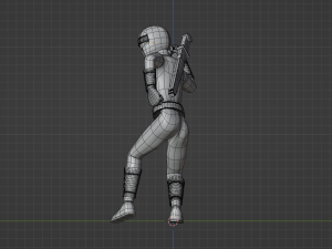 Yellow Aquitian Ranger - Mighty Morphin Alien Rangers 3D-Modell