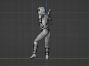 Yellow Aquitian Ranger - Mighty Morphin Alien Rangers 3D Model
