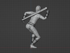 Yellow Aquitian Ranger - Mighty Morphin Alien Rangers 3D-Modell