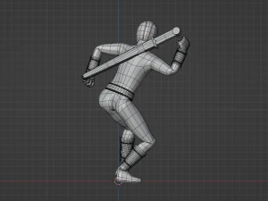 Yellow Aquitian Ranger - Mighty Morphin Alien Rangers 3D Model
