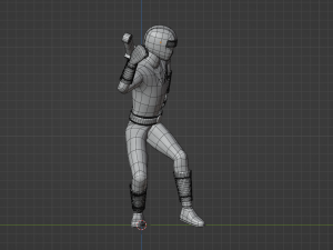 Yellow Aquitian Ranger - Mighty Morphin Alien Rangers 3D-Modell