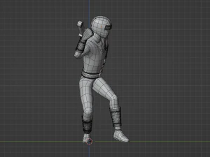 Yellow Aquitian Ranger - Mighty Morphin Alien Rangers 3D Model
