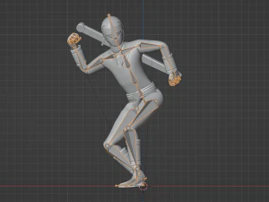 Yellow Aquitian Ranger - Mighty Morphin Alien Rangers 3D Model