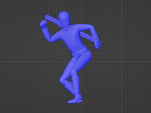 Yellow Aquitian Ranger - Mighty Morphin Alien Rangers 3D-Modell
