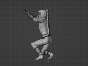 Black Aquitian Ranger - Mighty Morphin Alien Rangers Modèle 3D