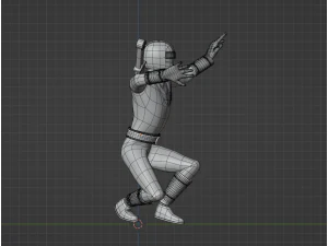 Black Aquitian Ranger - Mighty Morphin Alien Rangers 3D Model