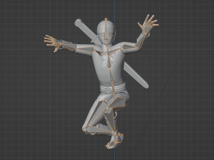 Black Aquitian Ranger - Mighty Morphin Alien Rangers Modèle 3D