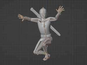 Black Aquitian Ranger - Mighty Morphin Alien Rangers 3D Model