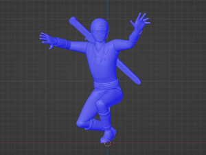 Black Aquitian Ranger - Mighty Morphin Alien Rangers Modèle 3D