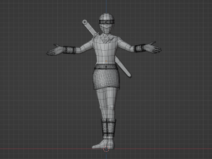 White Aquitian Ranger - Mighty Morphin Alien Rangers Modelo 3D