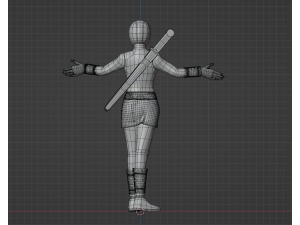 White Aquitian Ranger - Mighty Morphin Alien Rangers Modelo 3D