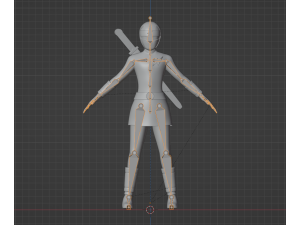 White Aquitian Ranger - Mighty Morphin Alien Rangers Modelo 3D